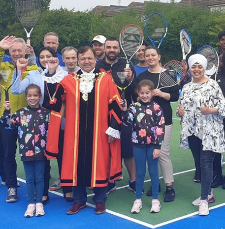 Launching tennis facilities in my ward with Hillingdon Mayor
