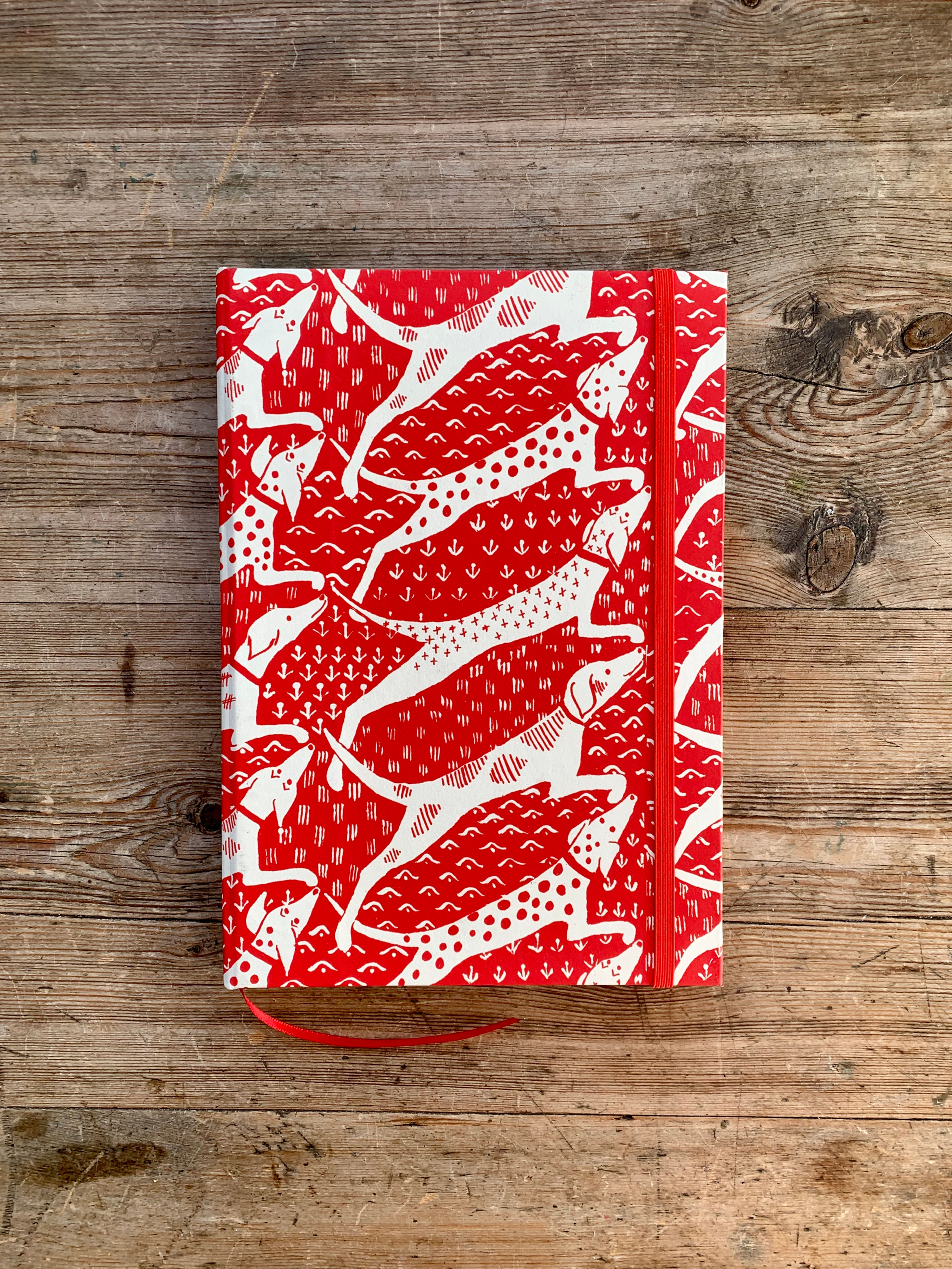A5 Notebook: Red Dogs