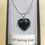 Thumbnail: Black Obsidian 925 Sterling Silver Heart Pendant
