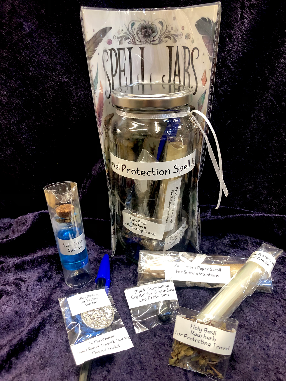Safe Travels Safe Journey Spell Jar