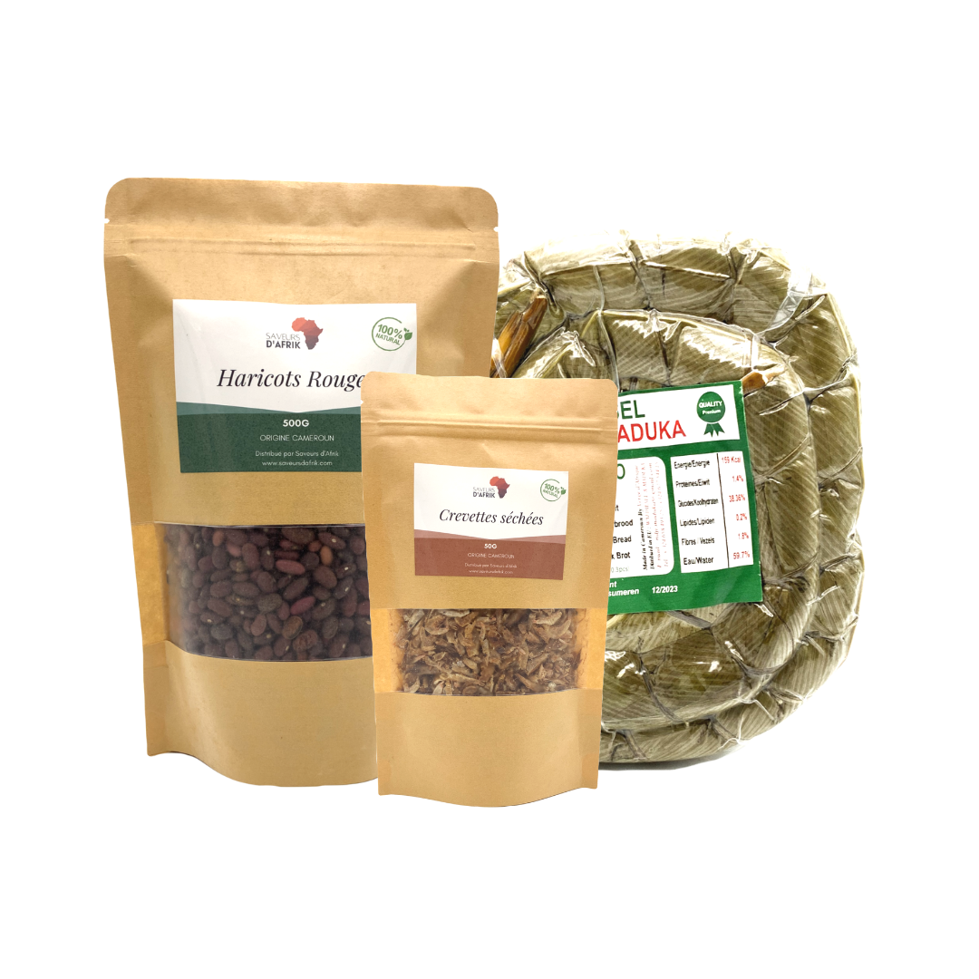 Pack Red beans 500G + Cassava sticks + Dried shrimps