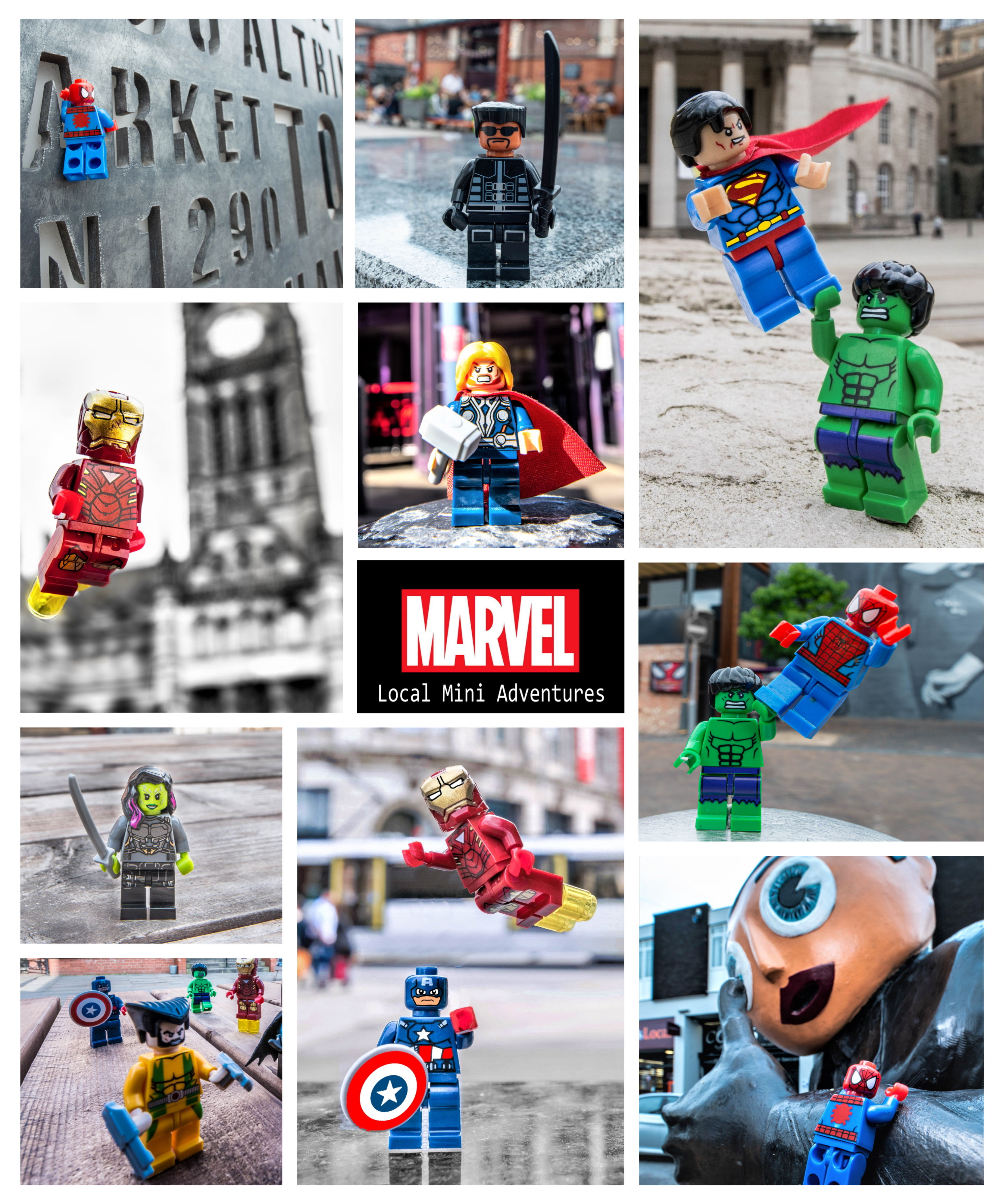 Marvel Montage - Manchester & Altrincham (Lego Minifigures)