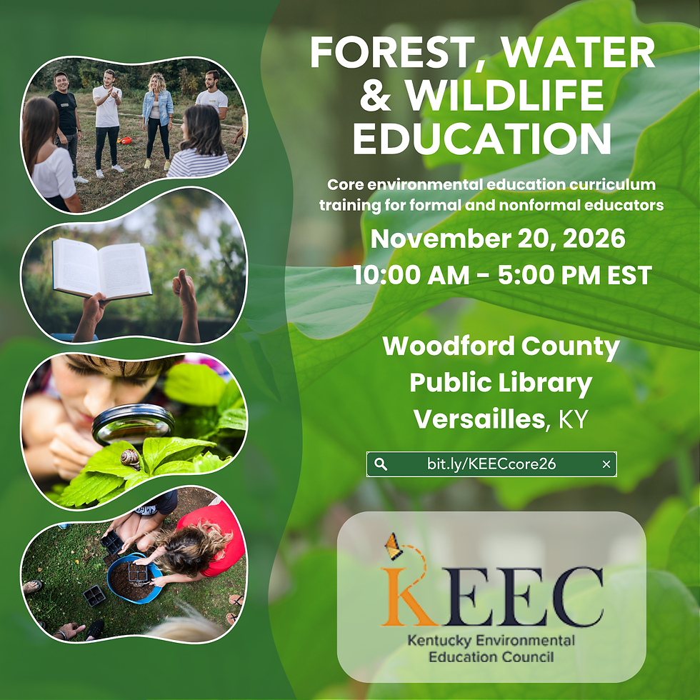 Project Learning Tree, WET, and WILD - All Three!