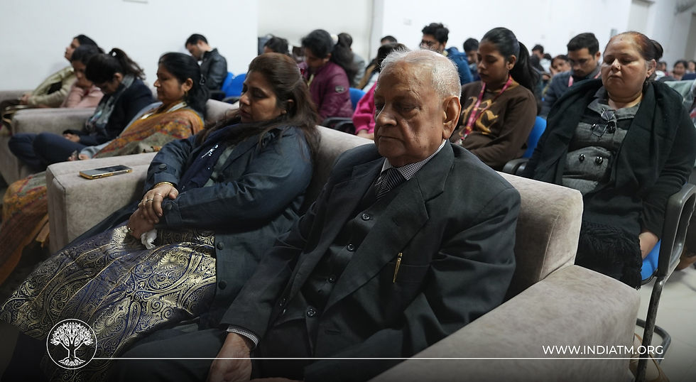 A Group of People Practising Transcendental Meditation