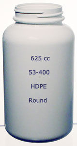 625 cc Round 53/400 HDPE