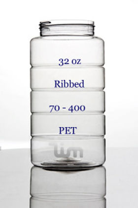 32 oz Ribbed Round 70/400 PET