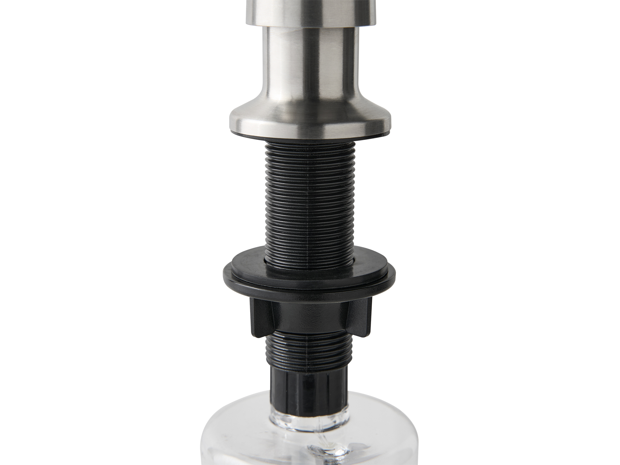 Vena Sink Soap Dispenser in Brushed Steel view 4