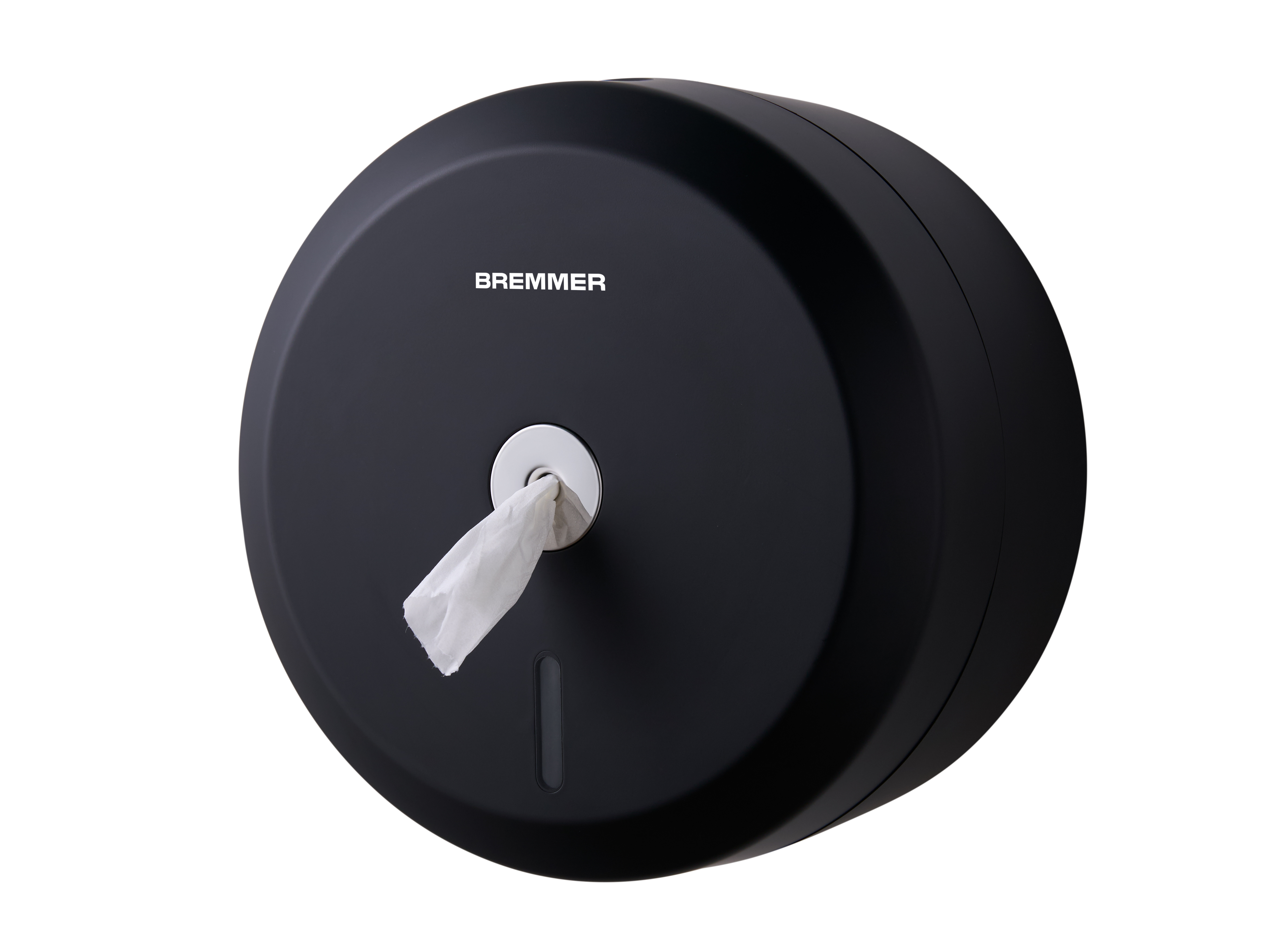 Linea Toilet Roll Dispenser in Black view 8