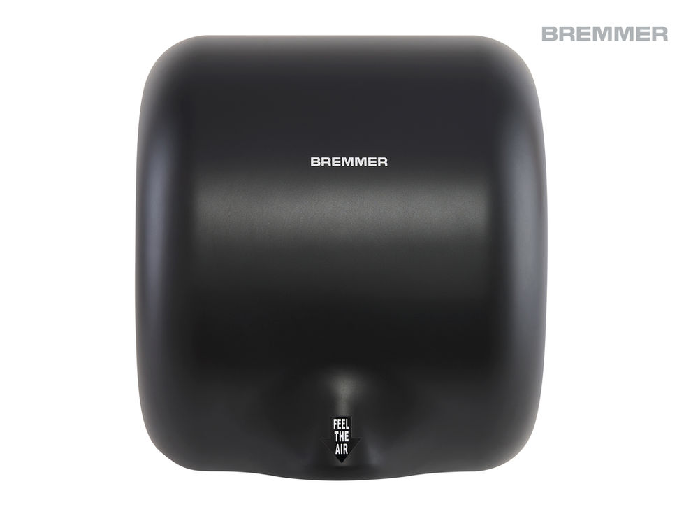 Generic Turbo Hand Dryer in Black cutout