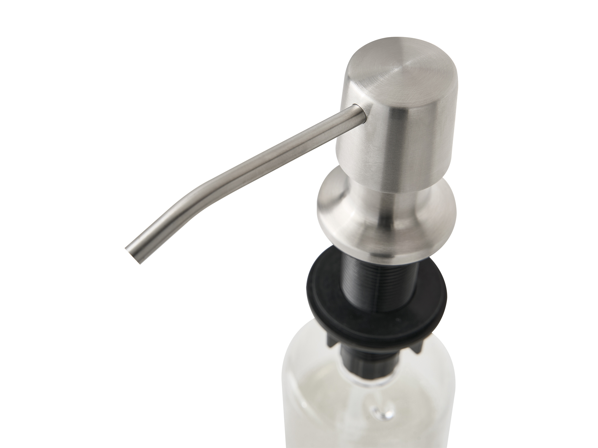 Vena Sink Soap Dispenser in Brushed Steel view 7