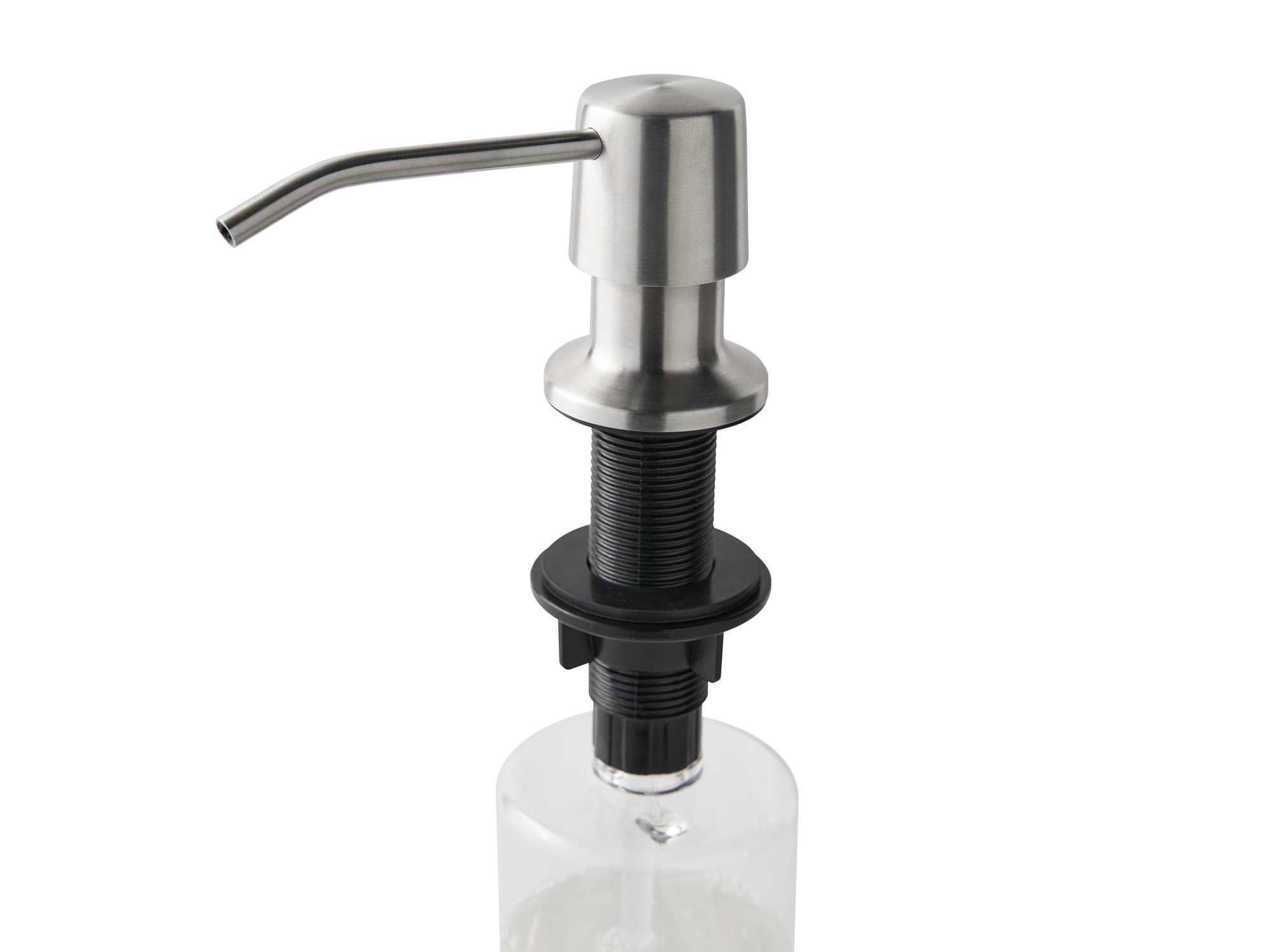 Vena Sink Soap Dispenser in Brushed Steel view 5