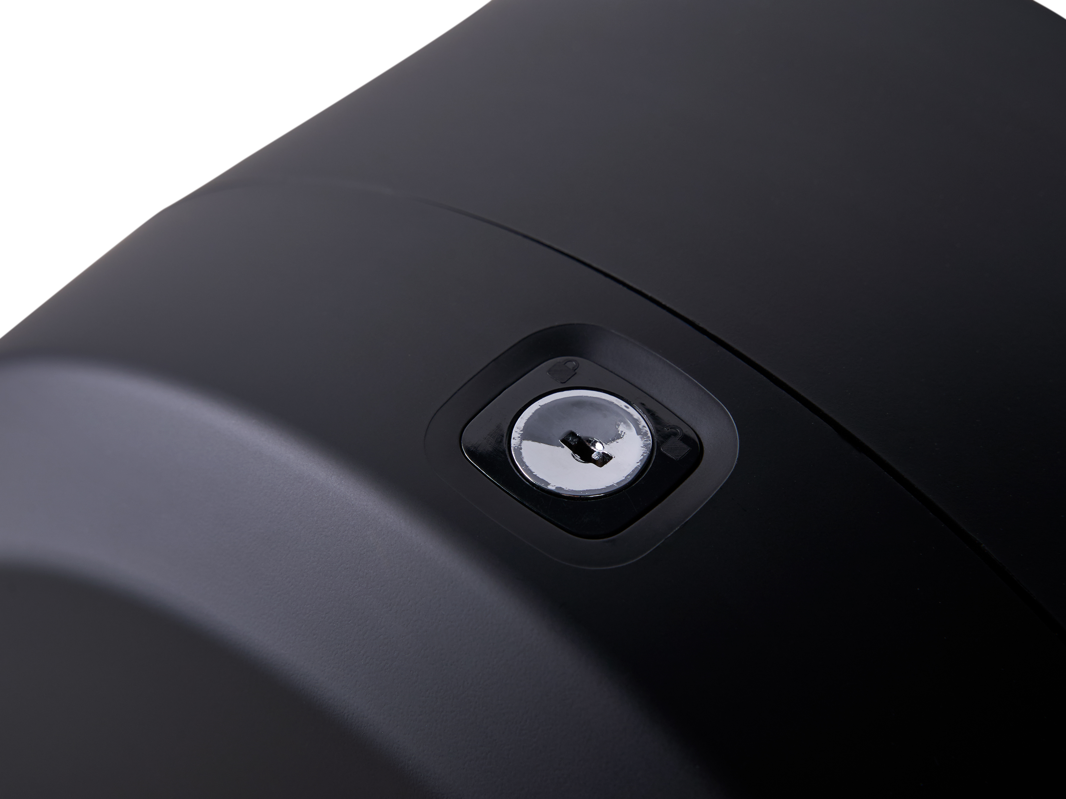 Linea Toilet Roll Dispenser in Black view 3