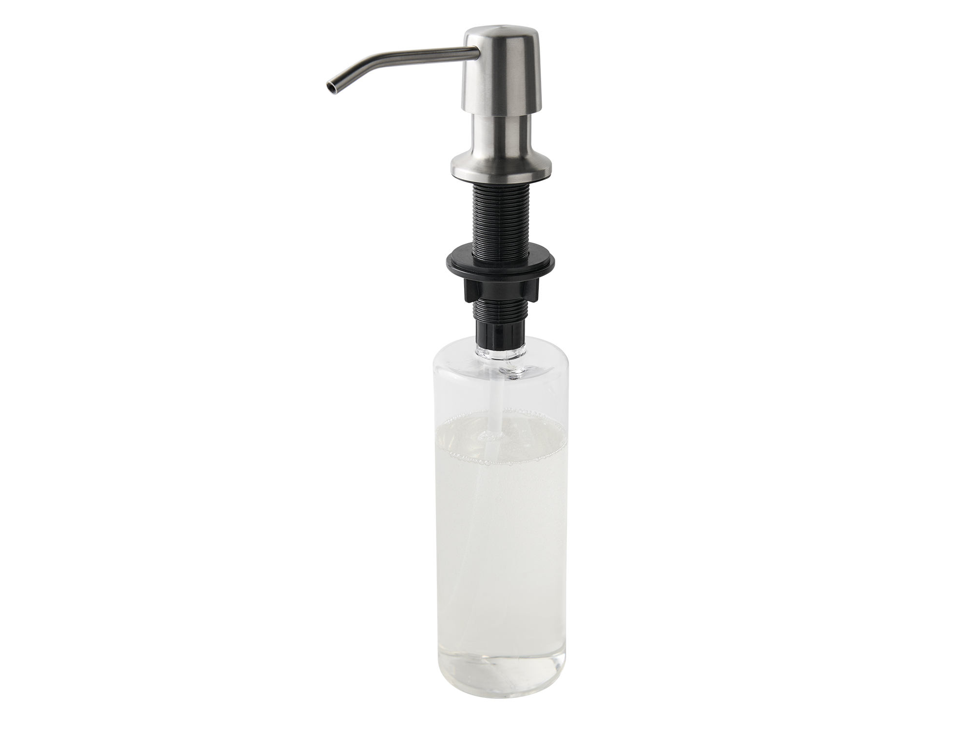 Vena Sink Soap Dispenser in Brushed Steel view 8