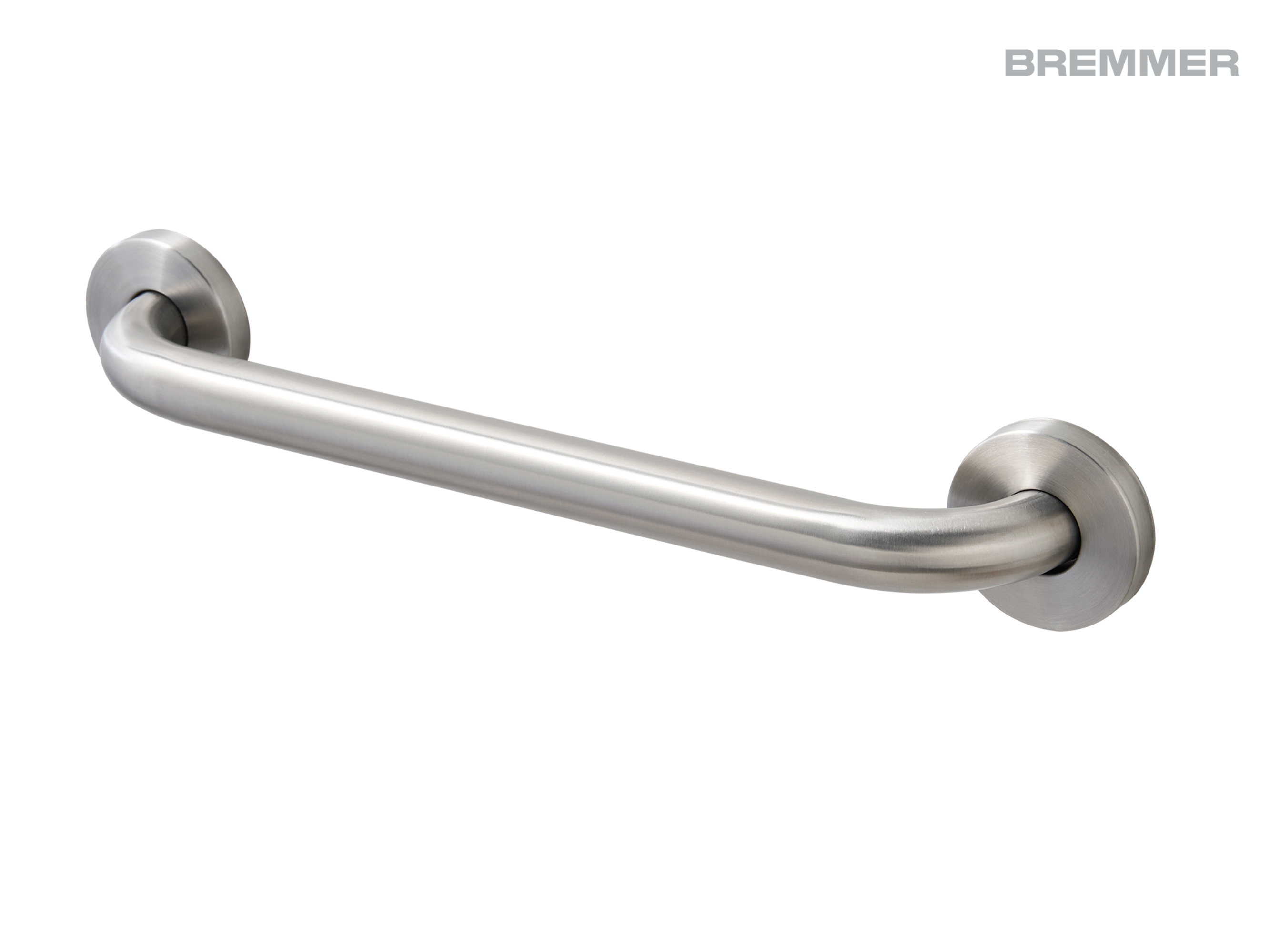 Mira Grab Bar in Brushed Steel