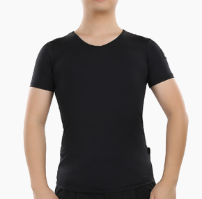 Basic short sleeve V-neck top