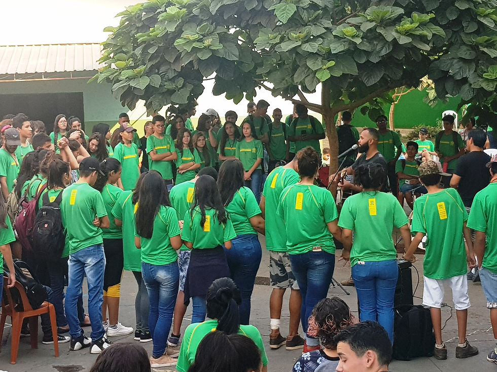 Palestra Musical Amando Vidas "Contra a Depressão", na Escola Estadual Clarinda Mendes Aquino 2018.