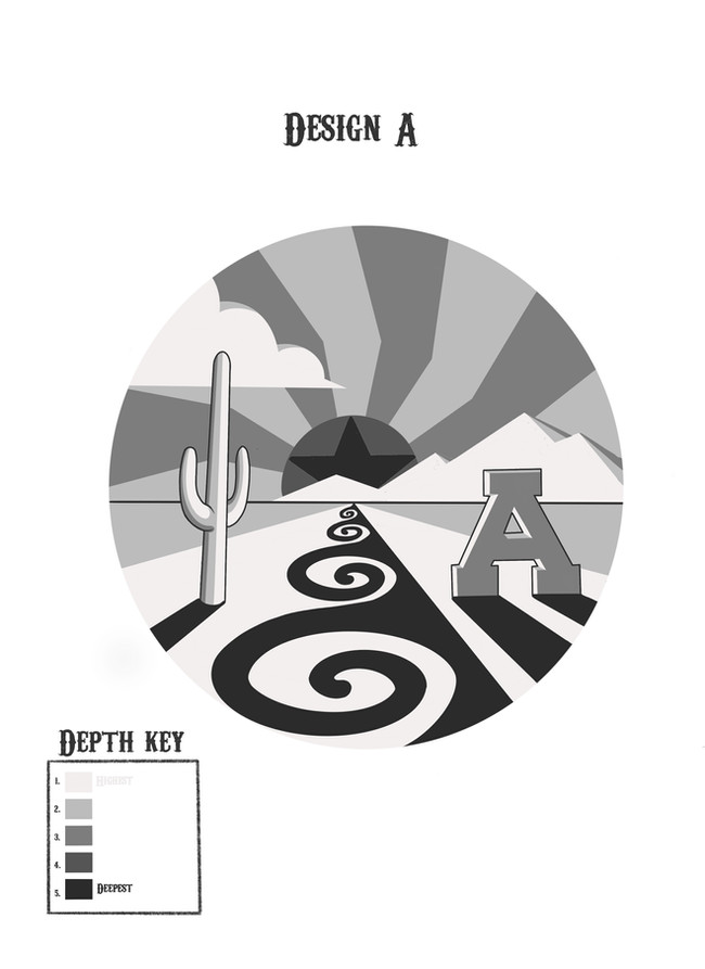 Finalized sketch of design.