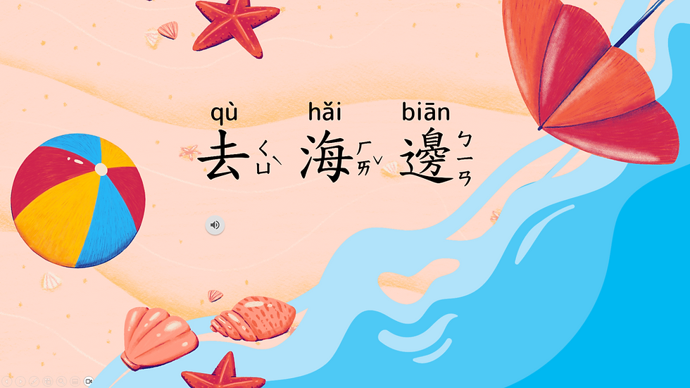 去海邊