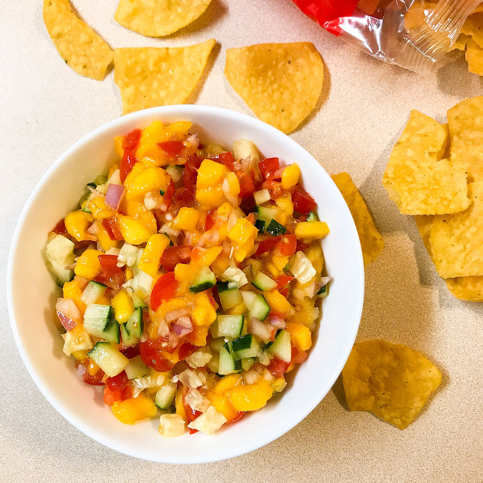 Fresh Cucumber and Mango Salsa