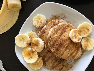 Vegan Flaxseed Banana Pancakes