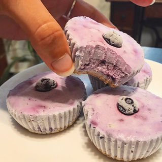 Frozen Blueberry Coconut Cups