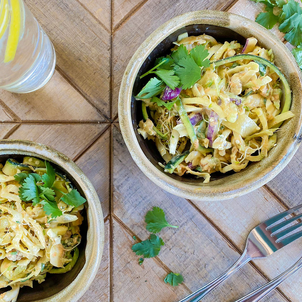 Raw Zucchini Coconut Pad Thai