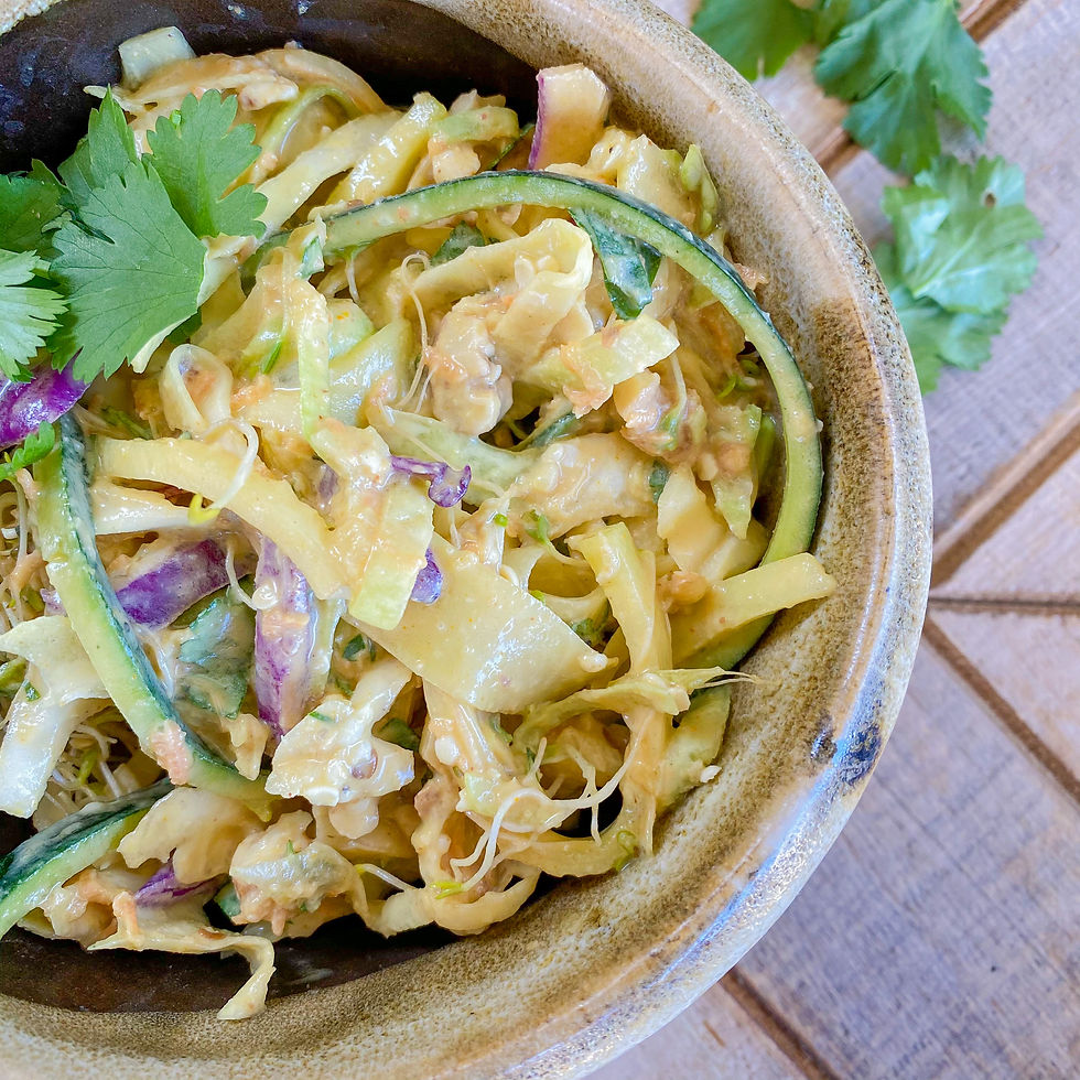 Raw Zucchini Coconut Pad Thai