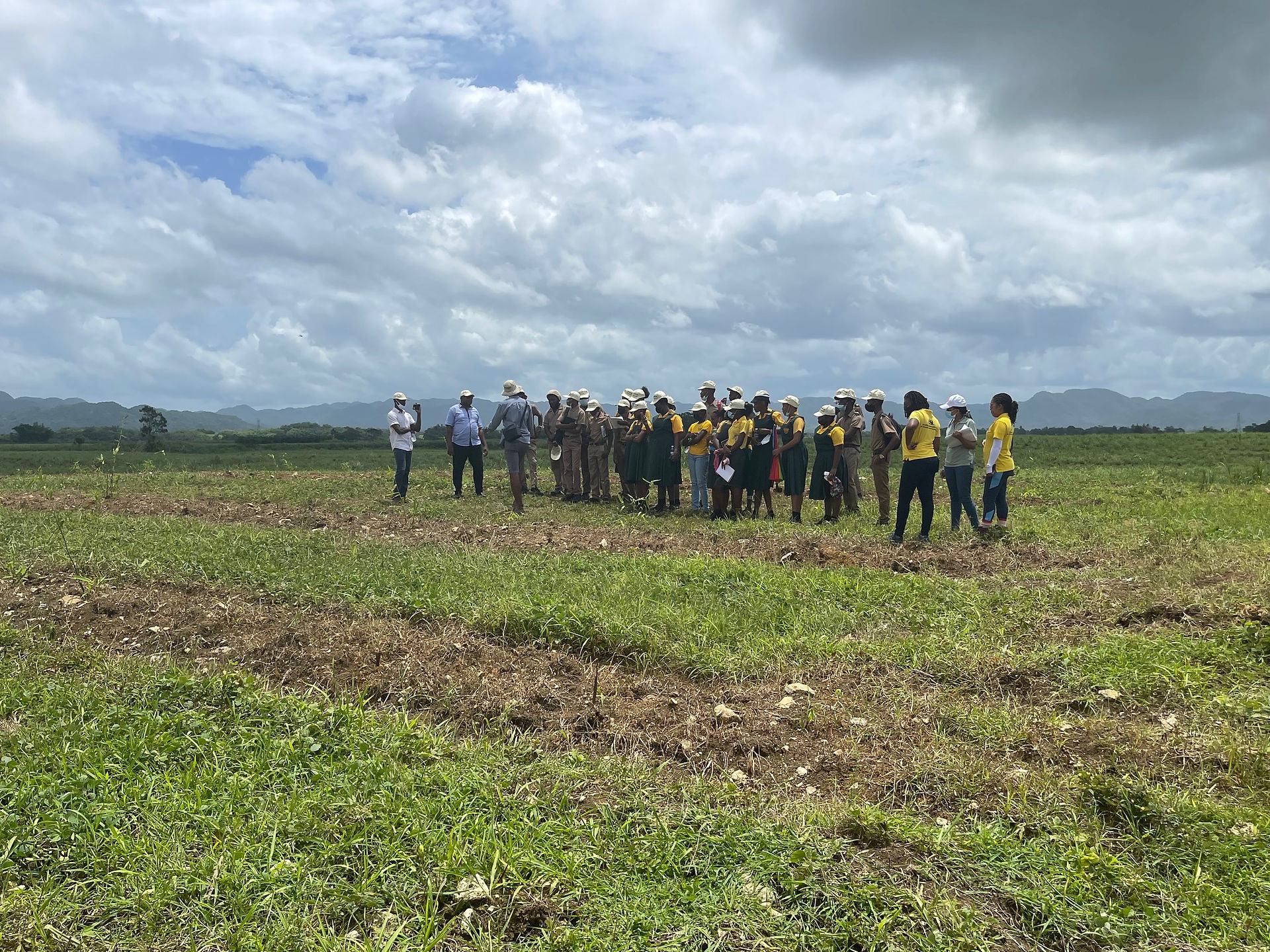 Students at BBP plots
