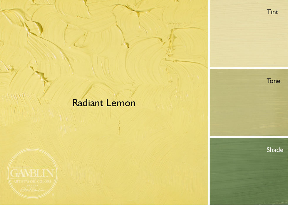 Thumbnail: Radiant Lemon Gamblin Oil Paint