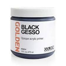 Black Gesso | Golden Acrylic Medium 473ml