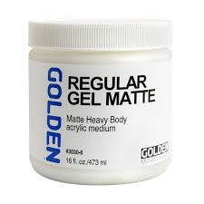Regular Gel Matte | Acrylic Medium 473ml  | Golden