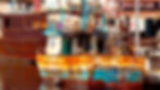 Rusty boat in the water.