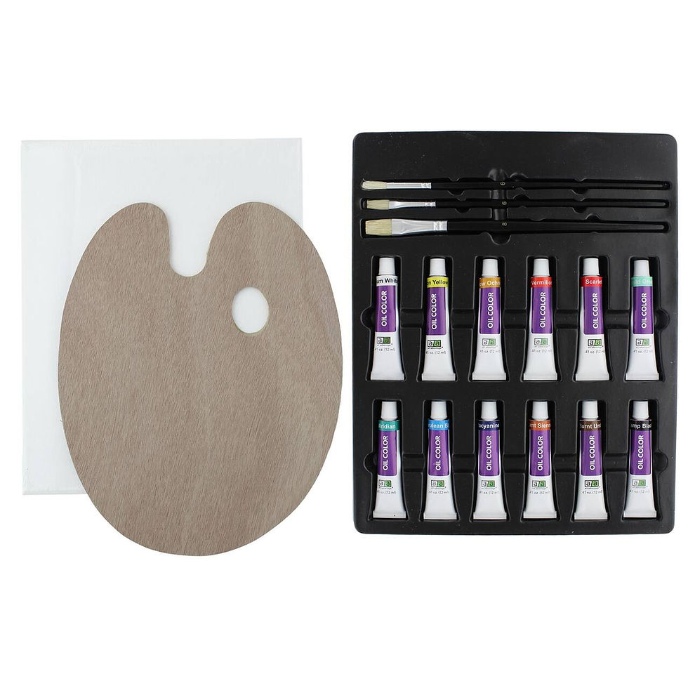 Thumbnail: Art Advantage Oil Color Painting Set 17 Pieces