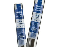Grafix Clear Acetate .005 Thick- 25" x 12"