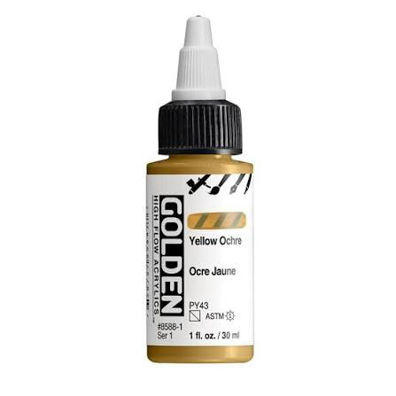 Yellow Ochre | High Flow Acrylic 30ml | Golden