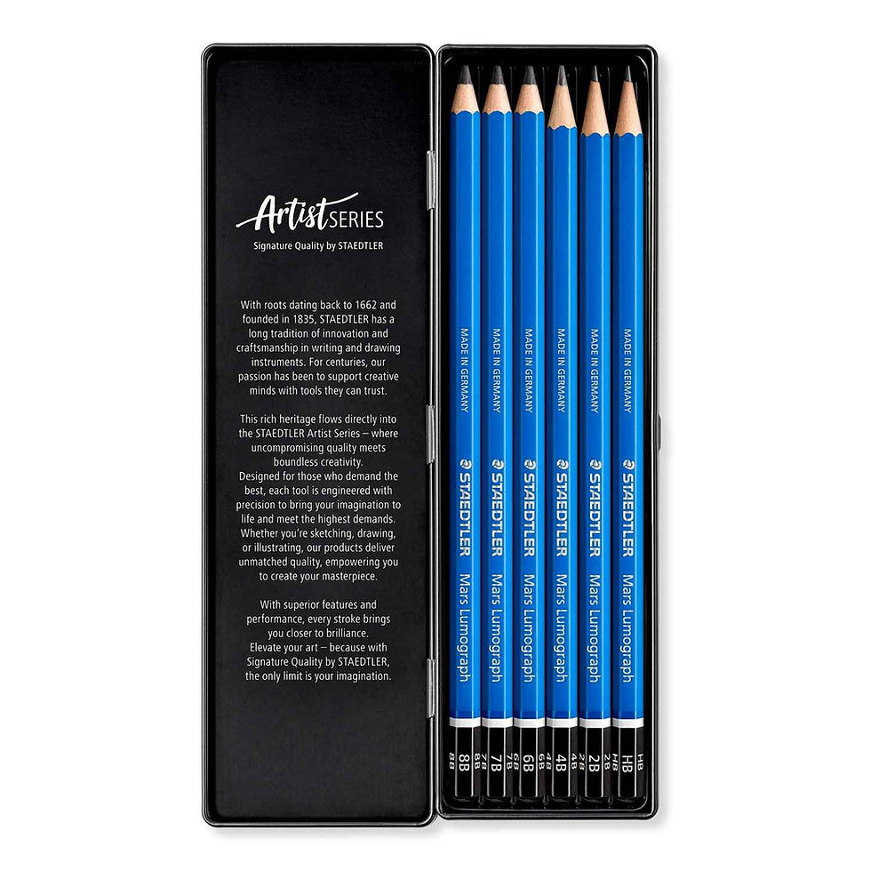 Thumbnail: 6 Piece Pencil Set | Artist Series Mars Lumopraph | Staedtler