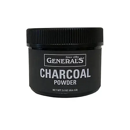 CHARCOAL POWDER GENERALS 2.4oz. JAR | Powdered Charcoal