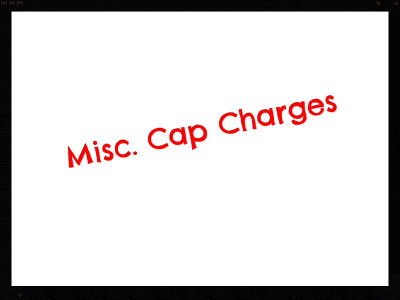 misc cap charges starting at