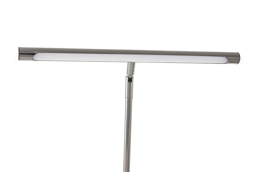 Miniaturbild: Pianoleuchte PL-78 Schwarzchrom glänzend GEWA Pianolampe