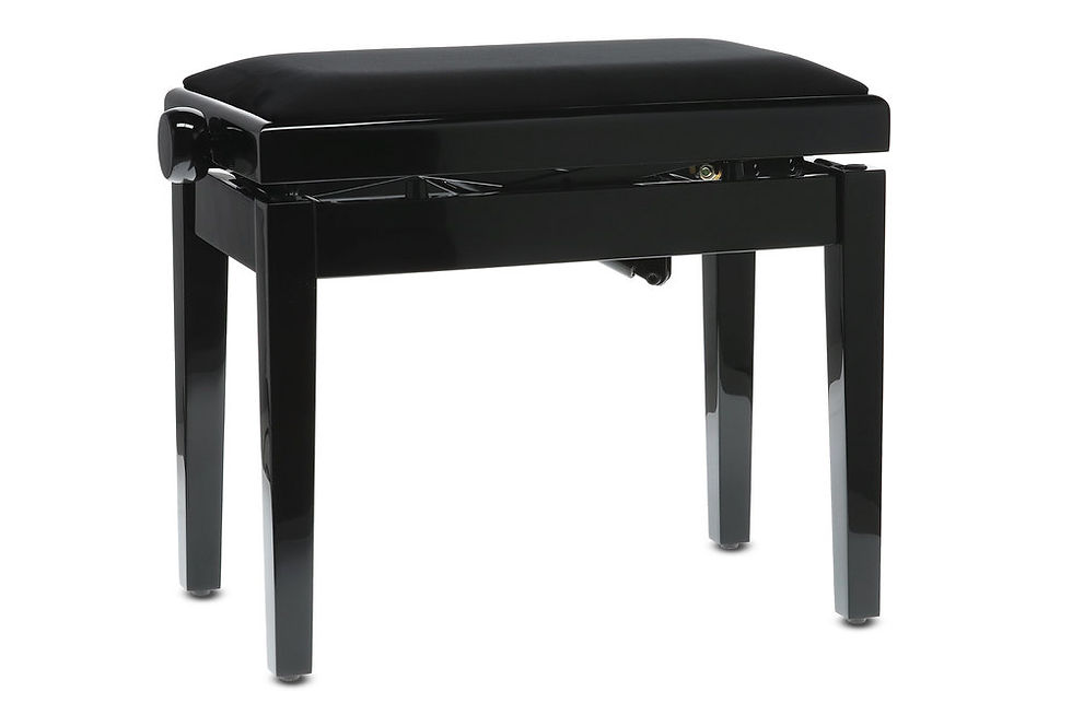 Miniaturbild: Pianobank Deluxe Autolift Schwarz hochglanz GEWA Pianobank