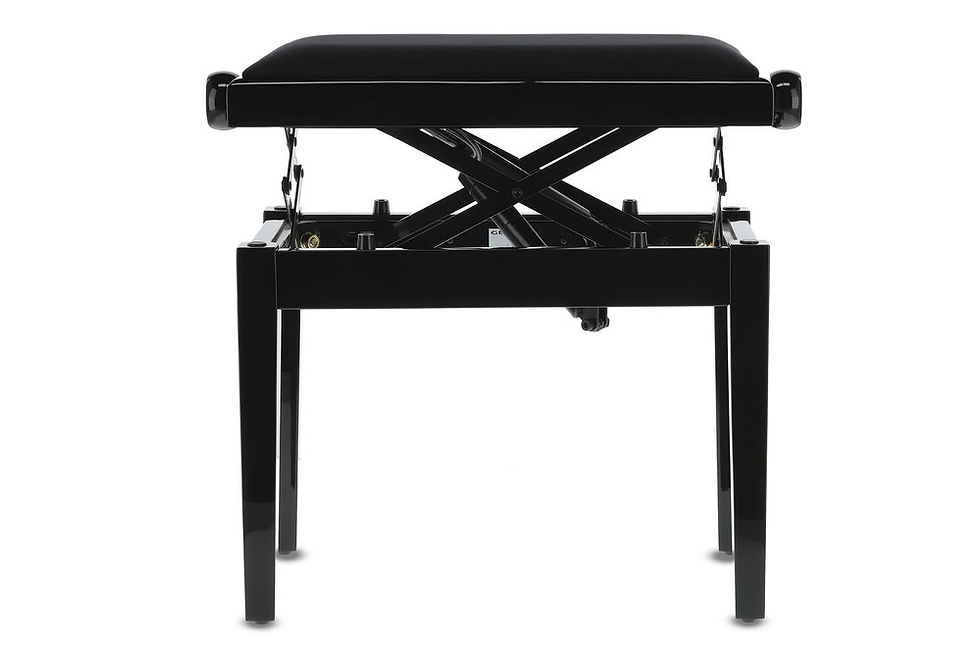 Miniaturbild: Pianobank Deluxe Autolift Schwarz hochglanz GEWA Pianobank