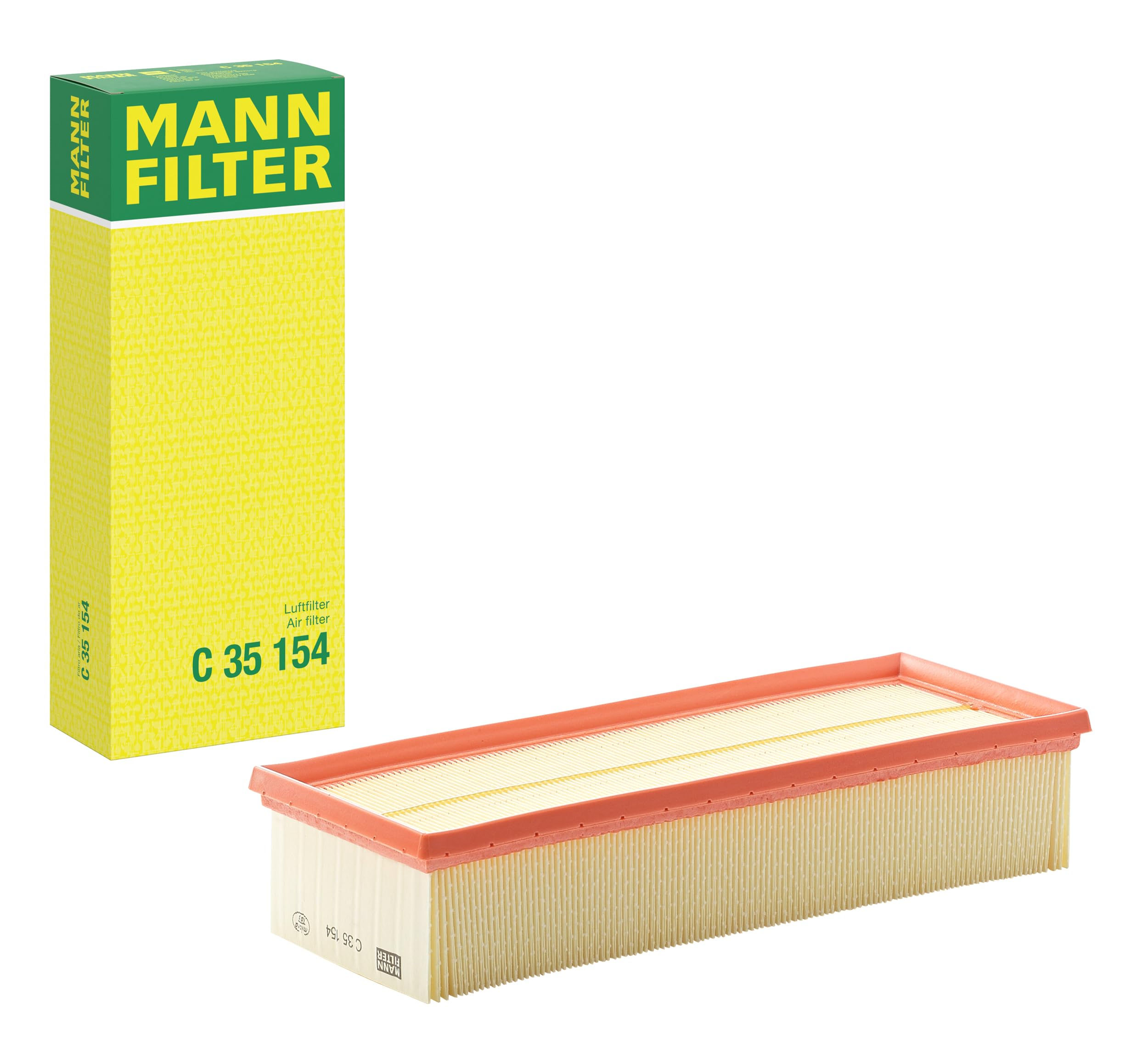 MANN FILTER C 35 154 hava filtresi kutusu ve filtre parçası. CT1184WP1 130C11508R