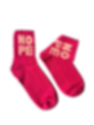 Colorful & Fun One-Size Socks for Men & Women - "Nope"