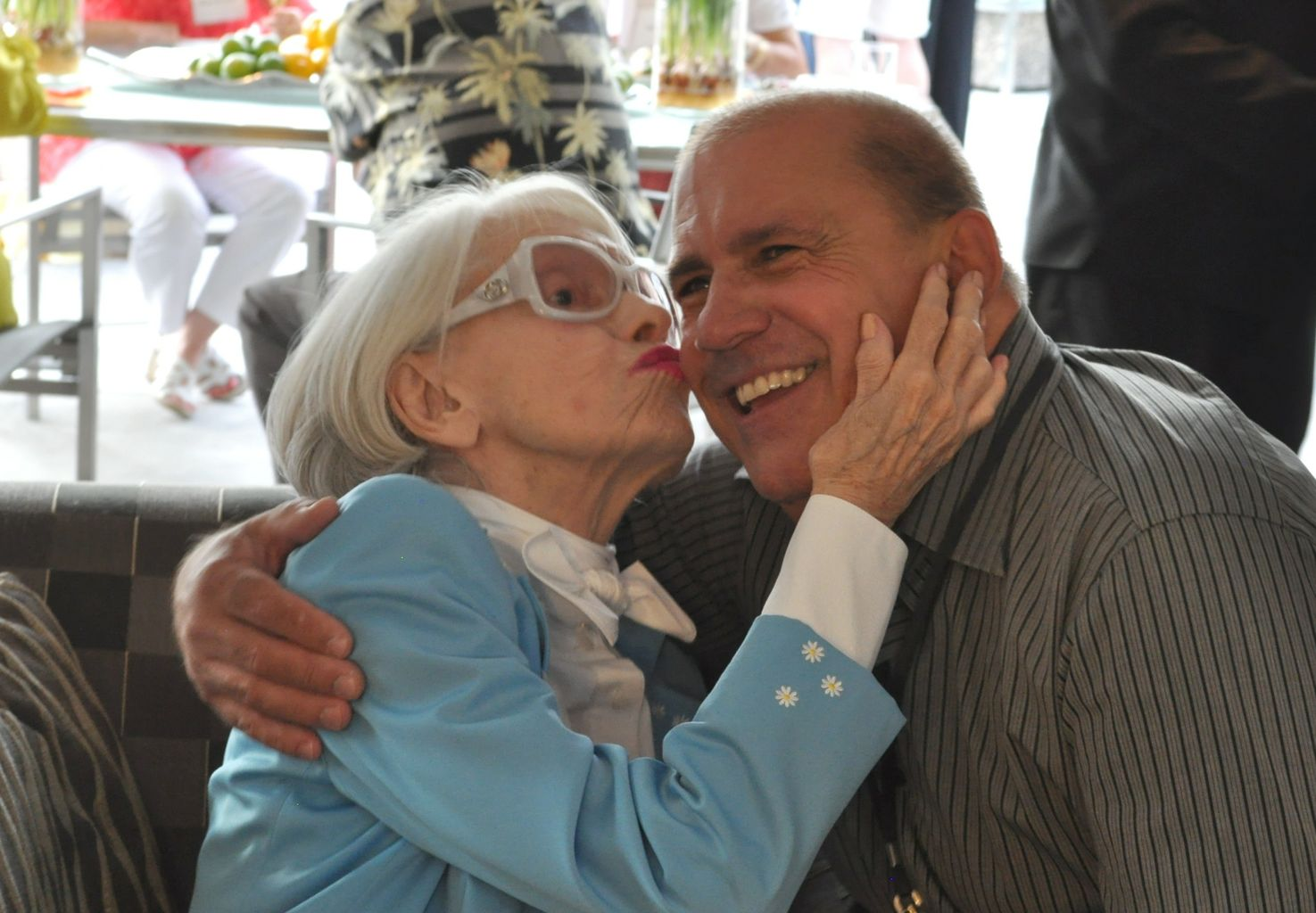 With Carol Channing