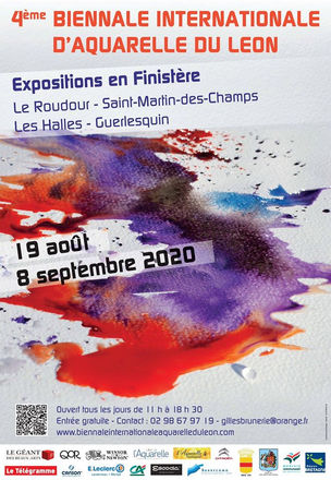 4 ème biennale Internationale d'Aquarelle du Léon - du 19 août au 08 septembre 2020