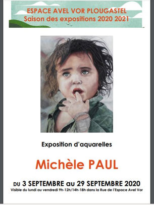 à Plougastel-Daoulas - Exposition à L'Avel Vor - du 3 au 29 septembre 2020