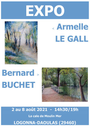 à Logonna-Daoulas - Expo d'Aquarelles et de Pastel - du 2 au 8 août 2021