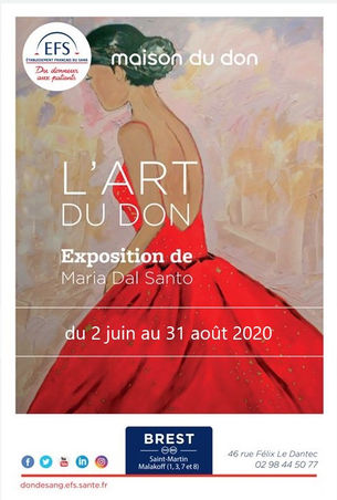à Brest Exposition de Peintures au centre de transfusions - du 2 juin au 31 août 2020