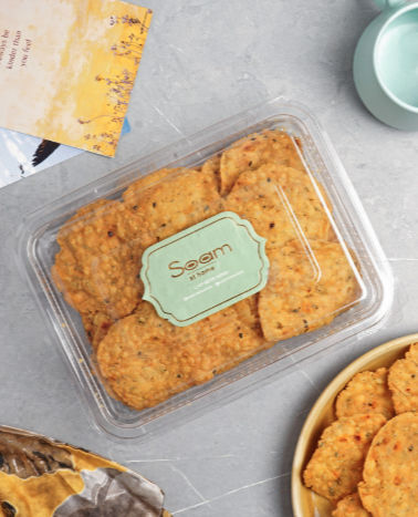 Methi Farsi Puri 200gms - Snacks & Farsan from Soam at Home, authentic Gujarati and Maharashtrian snacks.