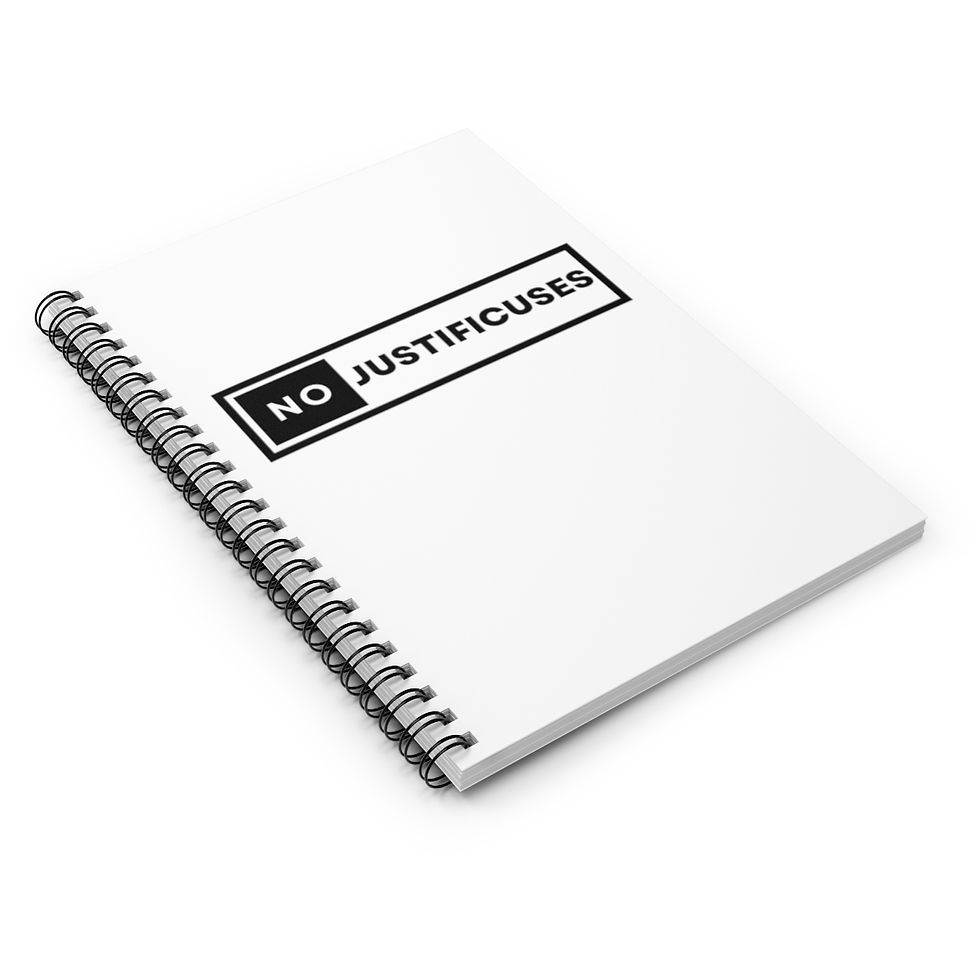 Thumbnail: No Justificuses Spiral Notebook - Ruled Line